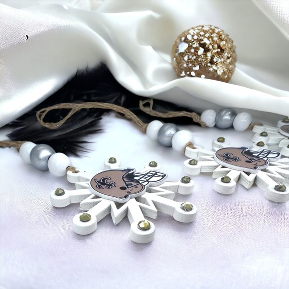 Saintsational Holiday Cheer: Handmade New Orleans Saints Christmas Ornament! - Picture 6 of 15